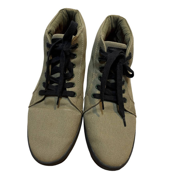 Woobies Mid Top Canvas Sneakers  / Army Green / S-12 main image 4